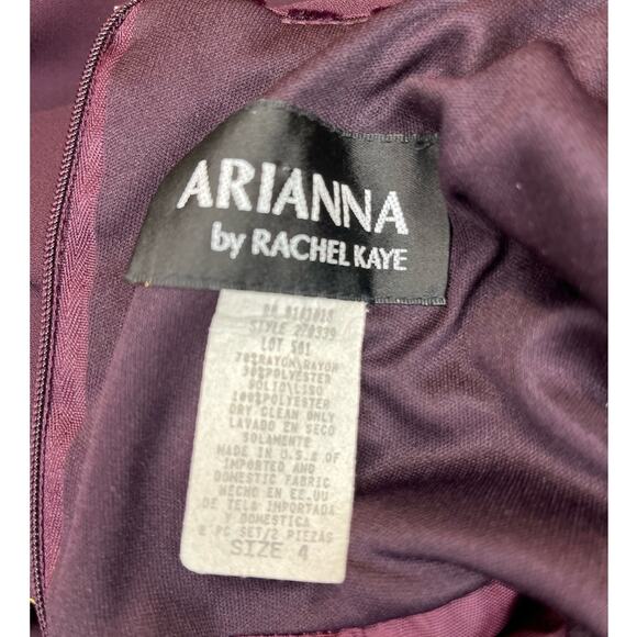 Womens Y2K Velvet Burnout Arianna By Rachel Kaye A-Line Maxi Dress Size 4 Formal - Picture 8 of 9